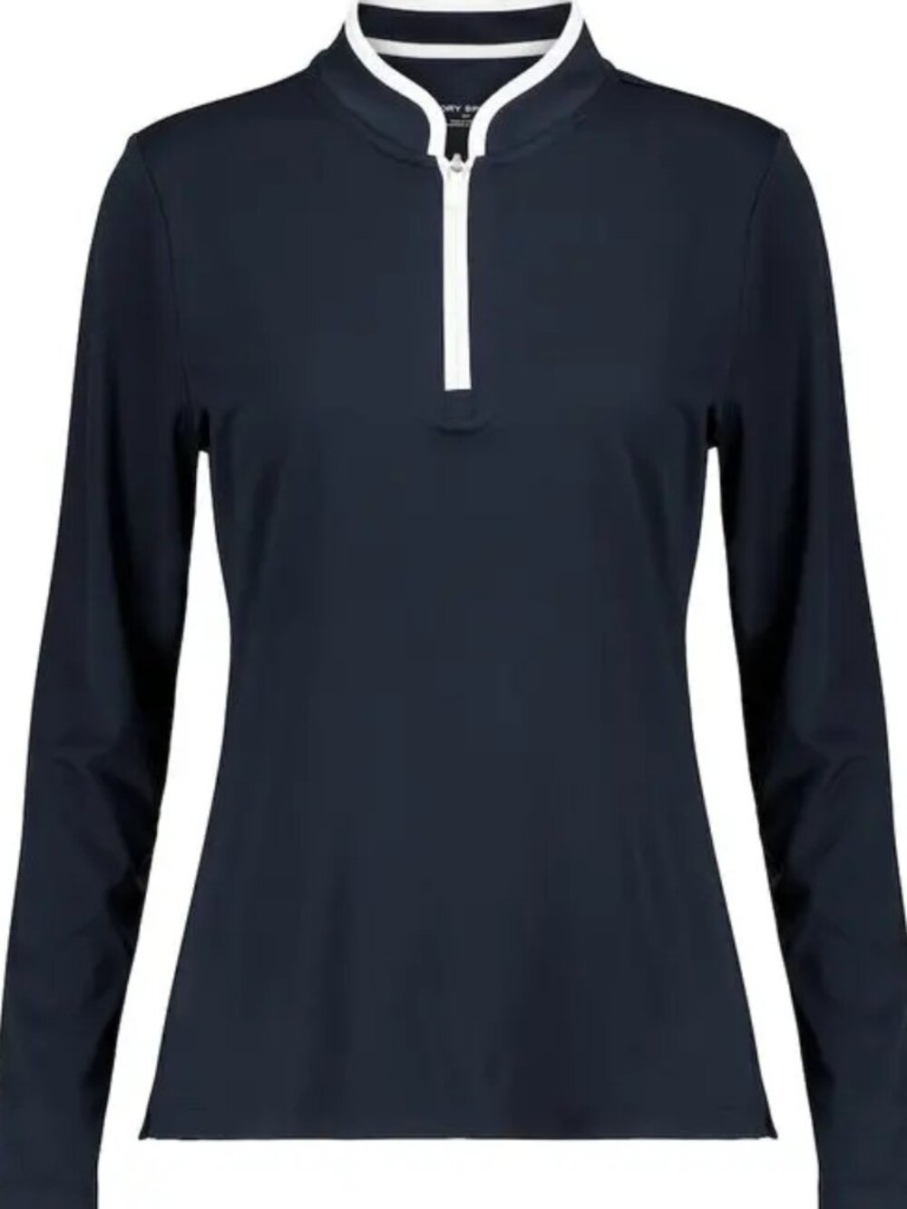 Tory Burch Sport Half Zip Jersey Navy Pullover L
